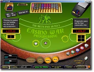 Casino War Progressive